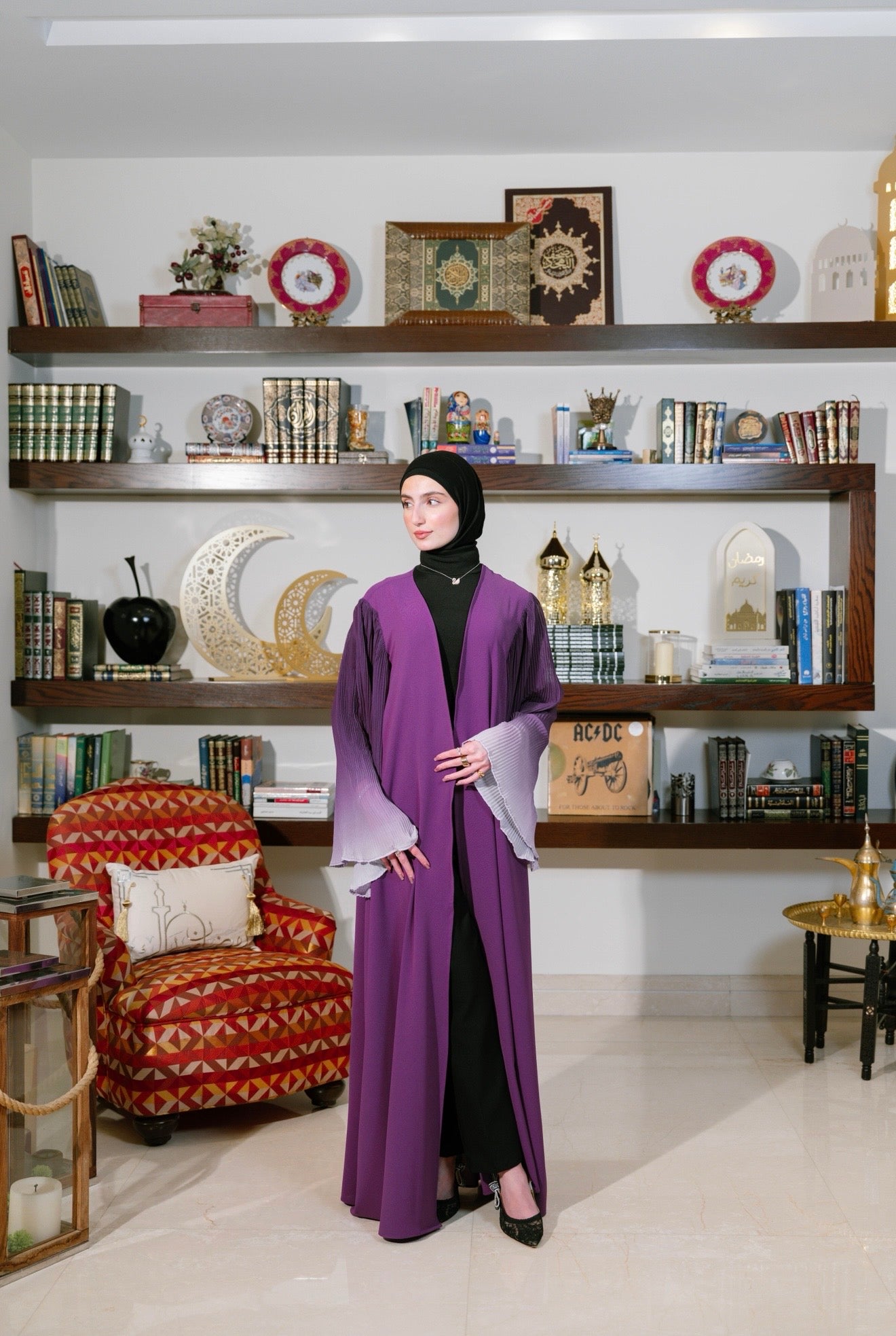 Ombre Pleated Abaya