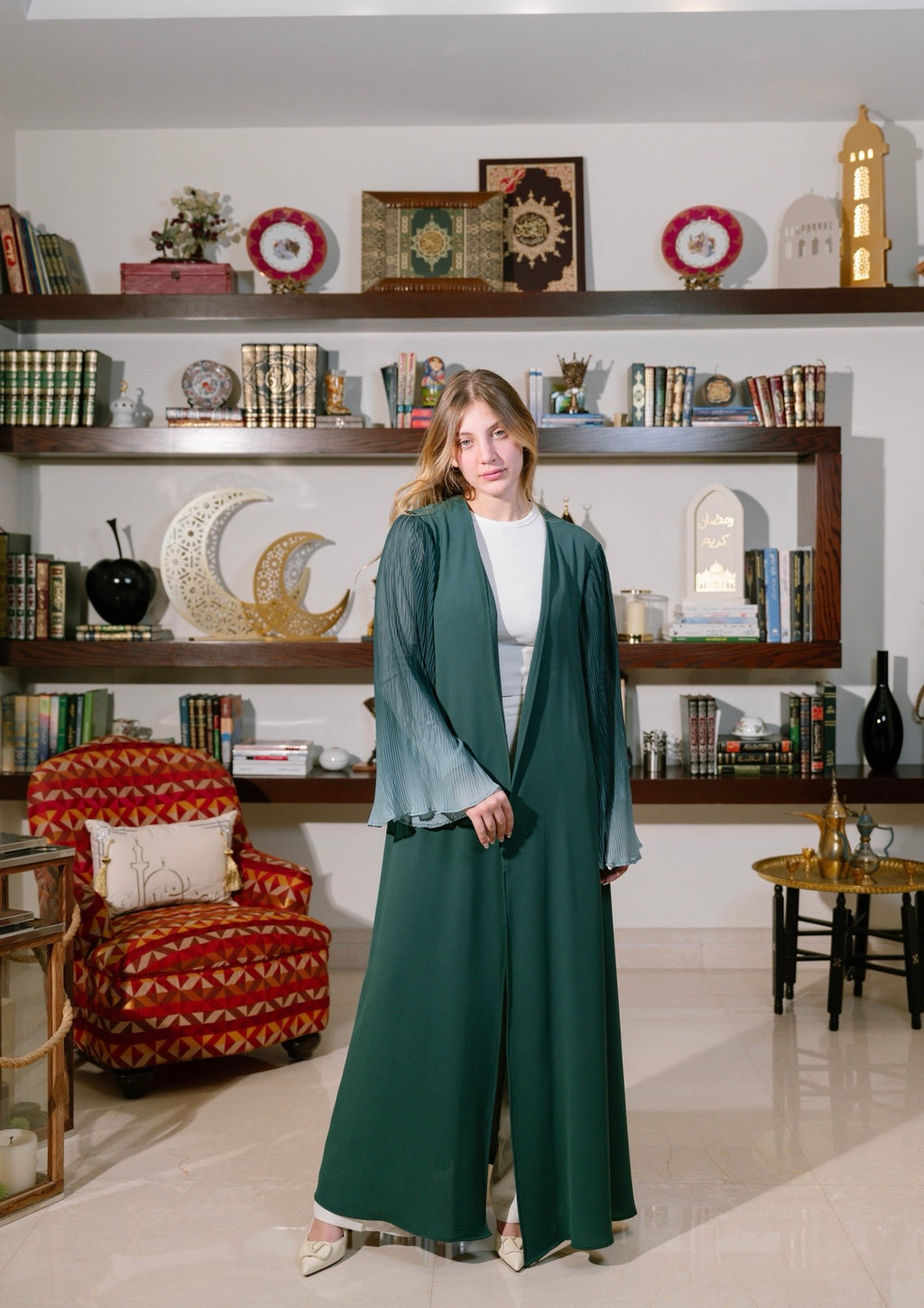 Ombre Pleated Abaya